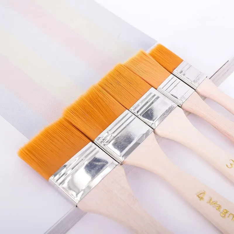 Yellow Bristle Brush Set For BBQ Painting And Cleaning