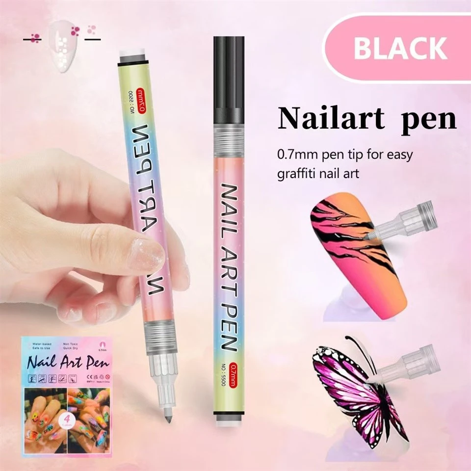 Ample 0.5mm Acrylic Nail Art Pens – Fast Coloring With 12 Vibrant Colors