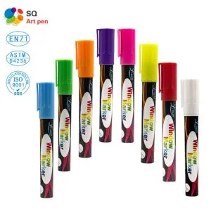 4 en un paquete blanco tiza líquida