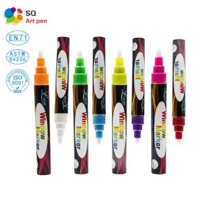 Pluma de tiza de la ventana reversible de la extremidad