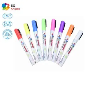 Marcadores de tiza líquidos blancos